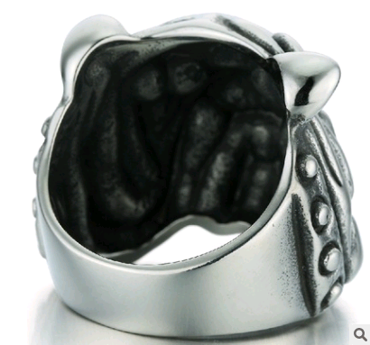 Men's Bulldog Ring Domineering Personality Men's Ring