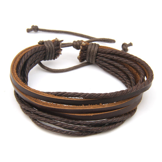 Woven Cowhide Bracelet