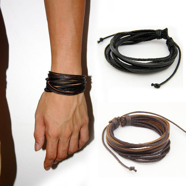 Woven Cowhide Bracelet