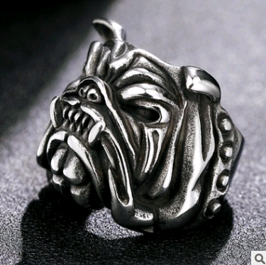 Men's Bulldog Ring Domineering Personality Men's Ring