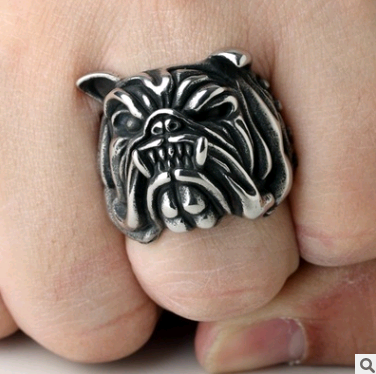 Men's Bulldog Ring Domineering Personality Men's Ring